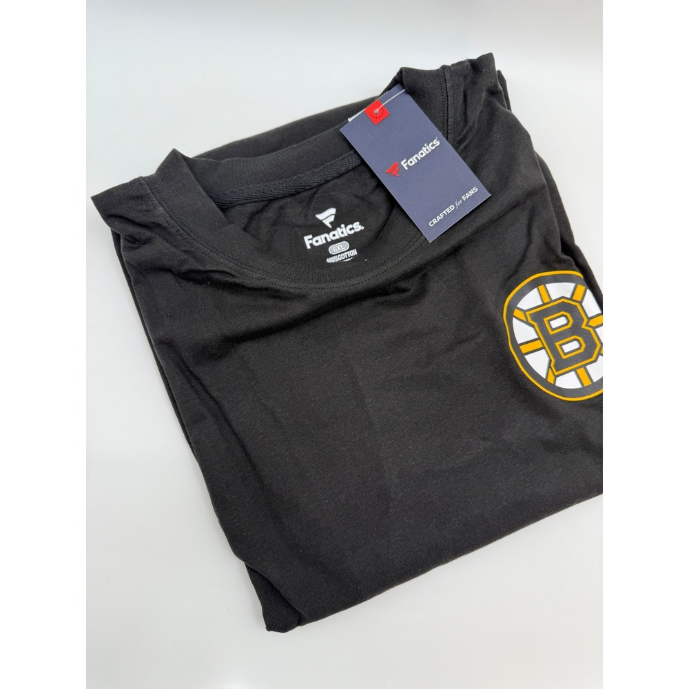 Boston Bruins NHL Fanatics Black T-Shirt Hockey Graphic Tee Mens 6X New‎